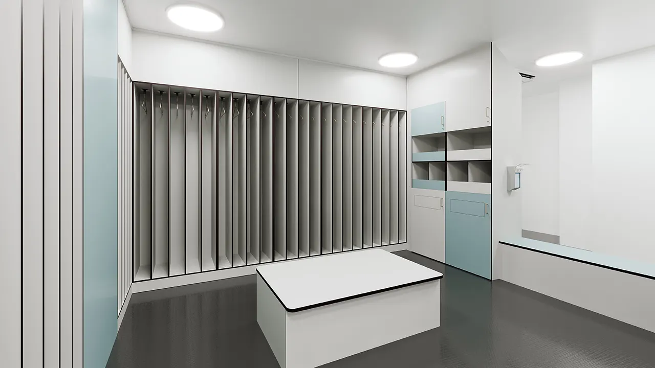 Clean room furniture by Schaefer Einrichtungssysteme